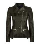 Donna | Alexander McQueen Peplum Leather Jacket